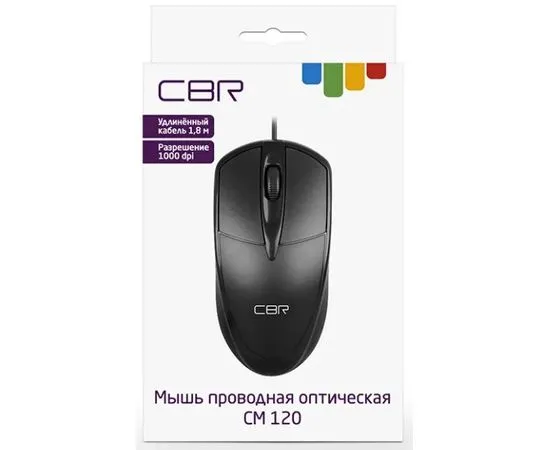 Мышь CBR CM-120 Black (CM 120 Black), фото 3