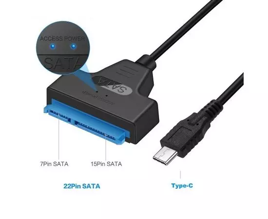 Переходник USB3.1 Type-C -> SATA SSD и HDD 2.5" (KS-is) KS-448, фото 2
