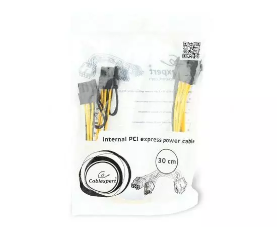 Кабель питания для видеокарты PCI-Express 8pin -> 2 x PCI-Express 6+2pin (Cablexpert) (CC-PSU-85), фото 2