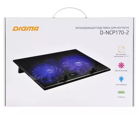 Подставка теплоотводящая под ноутбук Digma D-NCP170-2 17", фото 6