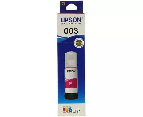 Картридж Epson 003 (чернила пурпурные) Magenta, 65мл (C13T00V398)