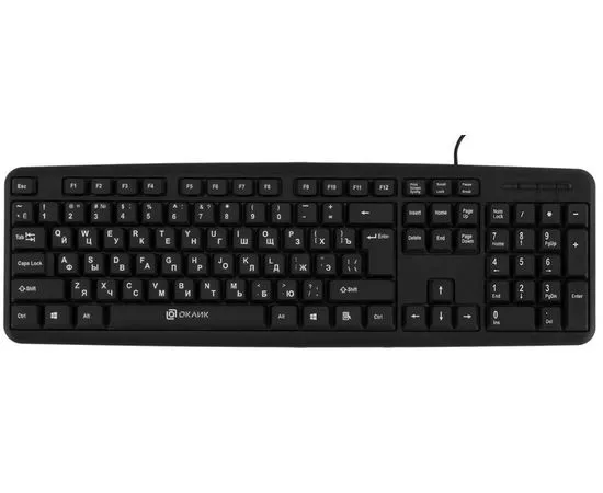 Клавиатура Oklick 180M черный USB