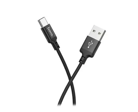 Кабель USB2.0 AM -> Type-C, 2m (HOCO) X14 Times speed, черный (6957531062929)