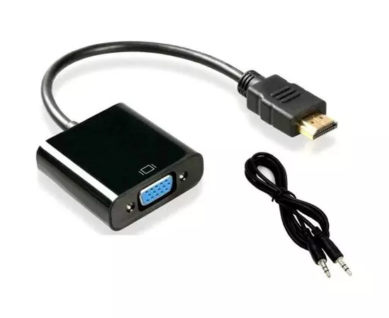 Переходник HDMI (M) -> VGA (F) + Audio 0.1m (Atcom) (AT1014)