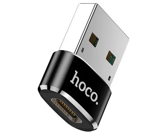 Переходник USB2.0 AM -> USB Type-C (F), HOCO UA6 (6957531064138)