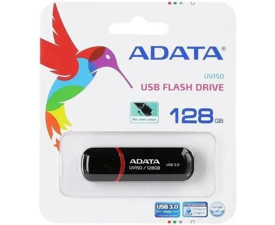 USB Flash-накопитель 128Gb USB 3.0 (ADATA, UV150) черный (AUV150-128G-RBK), фото 4