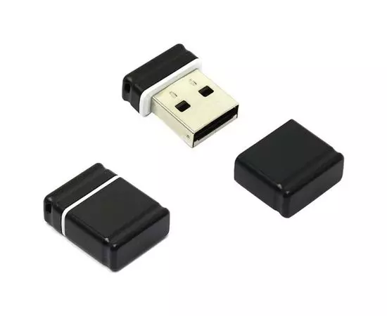 USB Flash-накопитель 32Gb (QUMO, Nano) черный (QM32GUD-NANO-B)
