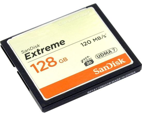 Карта памяти Compact Flash SanDisk 128Gb Extreme (SDCFXSB-128G-G46)