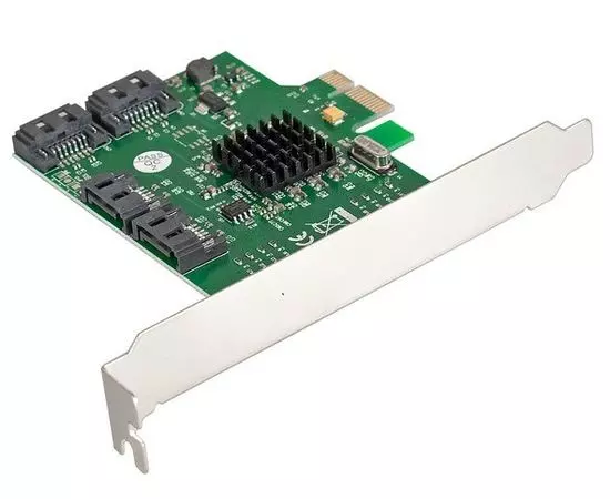Плата расширения PCI-E x1 -> 4 х SATA внутр. (ExeGate, EXE-503) (EX283710RUS)