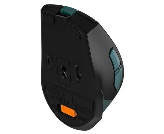 Мышь A4 Tech FB35C Dual Mode BT/Radio USB, встроенный аккумулятор, черный/темно-зеленый (FB35C MIDNIGHT GREEN), Цвет: Чёрный/Зелёный, фото 2