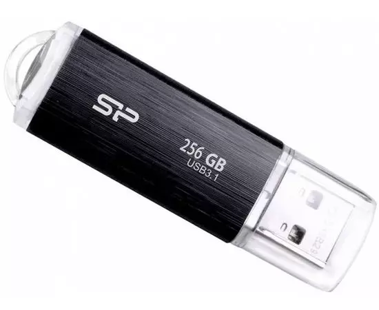 USB Flash-накопитель 256Gb USB 3.2 (Silicon Power, Blaze B02) Black, черный (SP256GBUF3B02V1K)