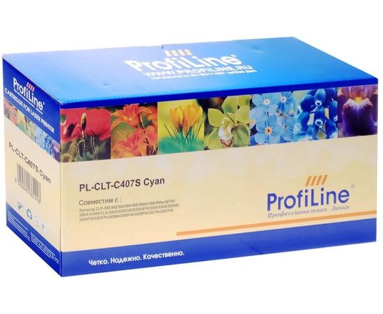 Картридж Samsung CLT-C407S Cyan (ProfiLine) (PL-CLT-C407S)
