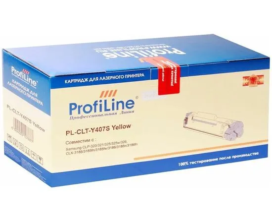Картридж Samsung CLT-Y407S Yellow (ProfiLine) (2857175)