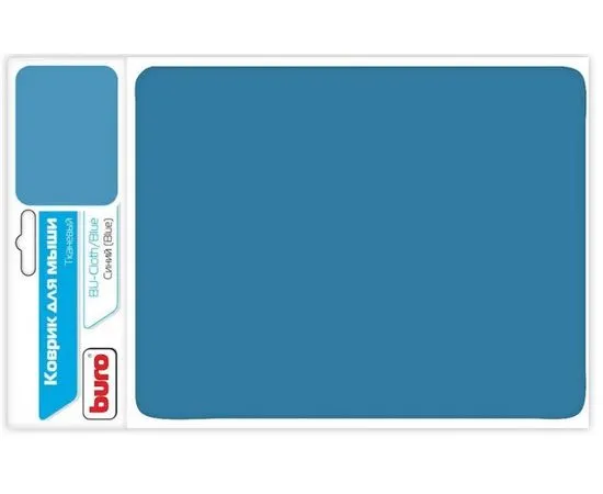 Коврик для мыши Buro BU-CLOTH/blue, синий (BU-CLOTH/BLUE230)
