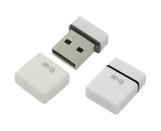 USB Flash-накопитель 16Gb (Qumo) Nano White, белый (QM16GUD-NANO-W)