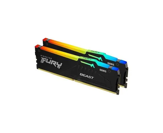 Оперативная память Kingston 2x16Gb DDR5-5600MHz FURY Beast RGB (KF556C36BBEAK2-32)