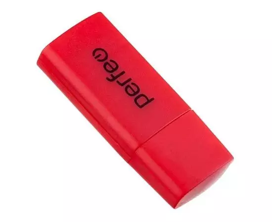 Картридер внешний USB2.0 Perfeo PF-VI-R023, красный (PF_С3795), Цвет: Красный
