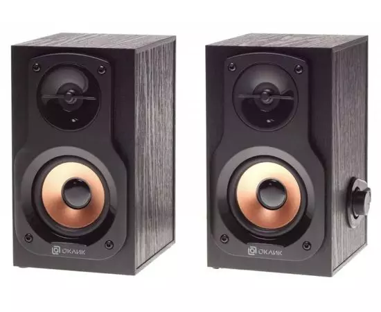 Акустика Oklick OK-162, черный (OK-162 WOOD)