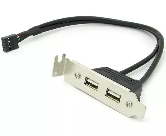 Планка Low Profile USB 2.0 , на заднюю панель 2port (ORIENT, C026) (30826)
