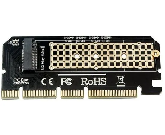 Плата расширения PCI-E x16 -> m.2 NVMe (ORIENT, C299E) (30899)