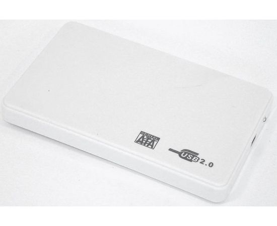 Карман для винчестера SATA 2.5" -> USB2.0 (noName, DM-2508) пластик, белый (57911)