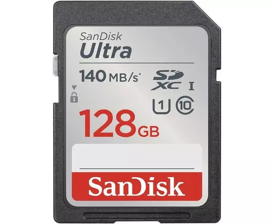 Карта памяти SDXC 128Gb Class 10 UHS-I Ultra (SanDisk) (SDSDUNB-128G-GN6IN)
