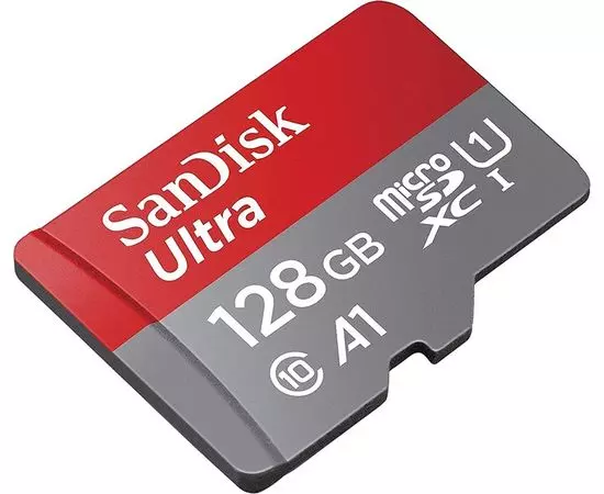 Карта памяти MicroSDXC 128Gb Class 10 UHS-I A1 без адаптера (SanDisk) (SDSQUAB-128G-GN6MN), фото 2