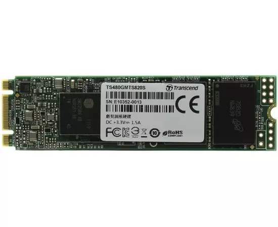 Накопитель SSD M.2 480Gb Transcend MTS820S (TS480GMTS820S)
