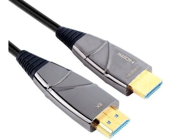 Кабель HDMI 30m, v2.1 (VCOM) оптический, черный (D3743-30M), фото 3