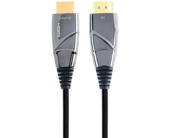 Кабель HDMI 30m, v2.1 (VCOM) оптический, черный (D3743-30M), фото 4