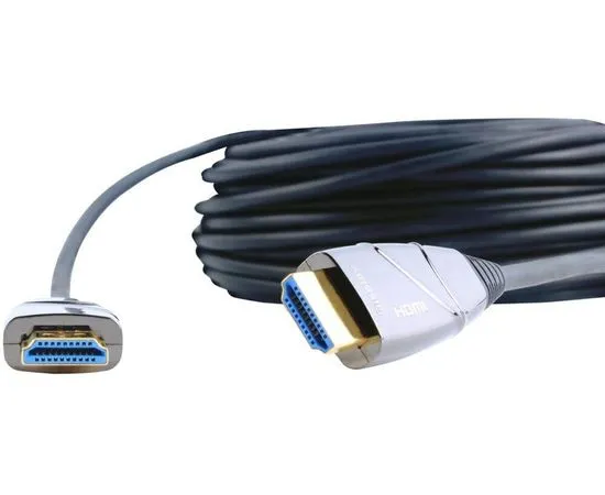 Кабель HDMI 30m, v2.1 (VCOM) оптический, черный (D3743-30M)