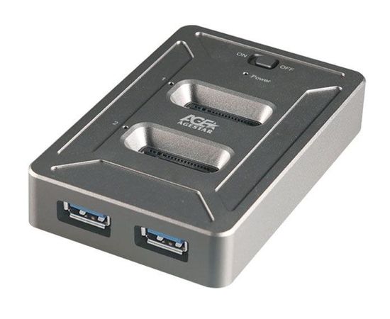 Док.станция 2 x m.2 NVMe + 2 порта USB3.0 -> USB3.2 Type-C (AgeStar, 31CBNV2H) серый