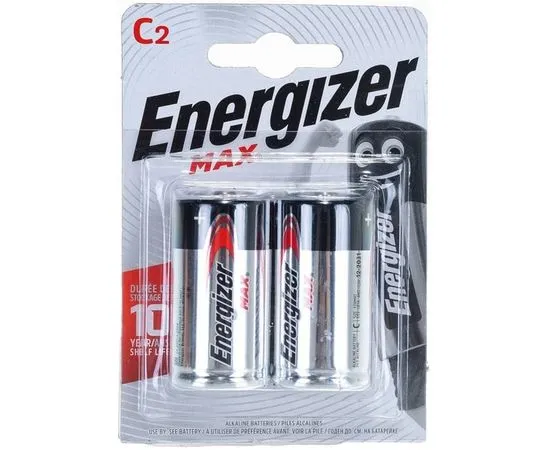 Батарейка C (LR14) Energizer Alkaline Power - 2шт в упаковке, цена за 2шт. (EN LR14/2BL)