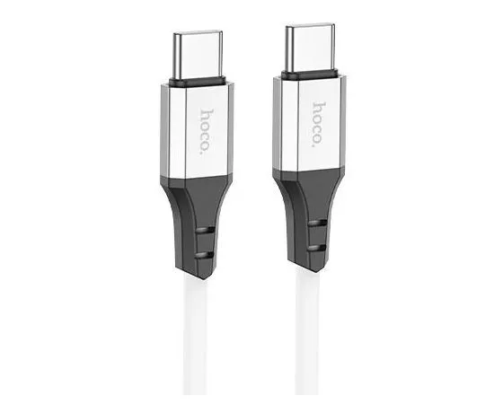 Кабель USB 2.0 Type-C (M), PD, 1m (HOCO) X86 Spear 60W, белый (6931474778024)