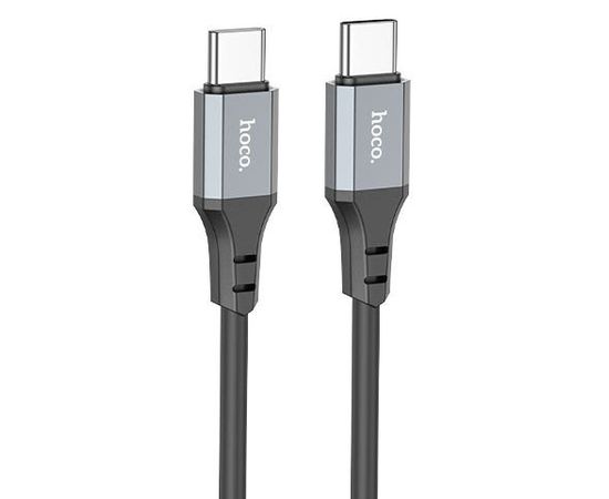 Кабель USB 2.0 Type-C (M), PD, 1m (HOCO) X86 Spear 60W, черный (6931474778017)