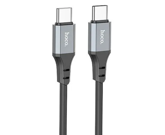 Кабель USB 2.0 Type-C (M), PD, 1m (HOCO) X86 Spear 60W, черный (6931474778017)