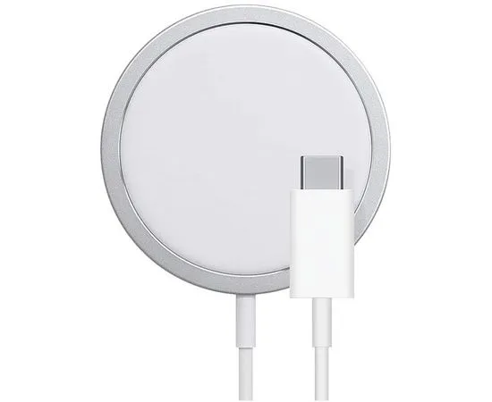 Беспроводное зарядное устройство для телефонов Qumo Qi15w, 15W, c поддержкой MagSafe, белый (Charger 0046)