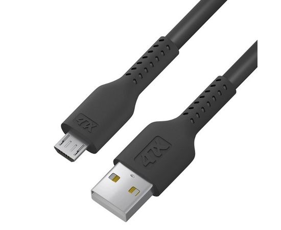 Кабель USB2.0 AM -> micro-BM, 0.5m (4PH) черный (4PH-R90061)