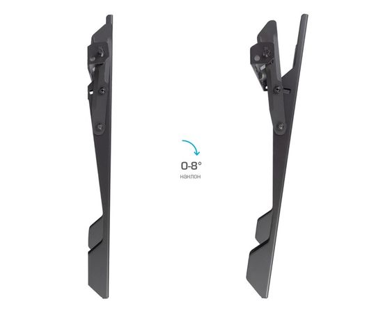 Кронштейн 22"-65" 1 ст. свободы, (Kromax, VEGA-12) черный, фото 3