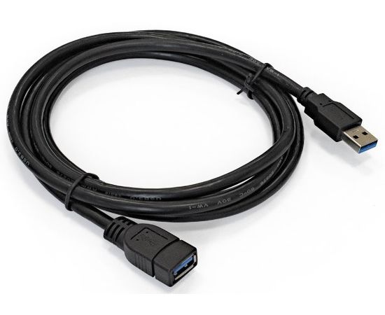 Кабель удлинитель USB3.0 AM -> AF, 1.8m (ExeGate EX-CC-USB3-AMAF-1.8) черный (EX284932RUS)