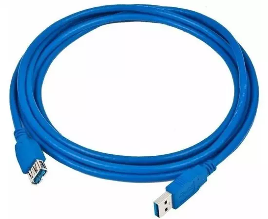 Кабель удлинитель USB3.0 AM -> AF, 1.8m (5bites) синий (UC3011-018F)