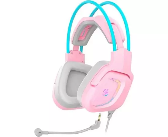 Наушники с микрофоном A4 Tech Bloody G575 SKY PINK USB, розовый/голубой (G575 /SKY PINK/ USB)