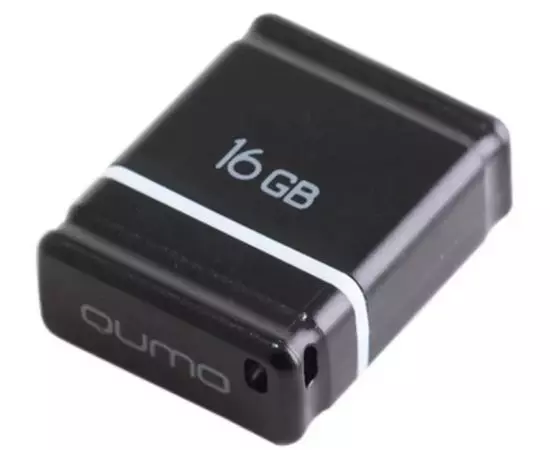 USB Flash-накопитель 16Gb (QUMO, Nano) черный (QM16GUD-NANO-B)