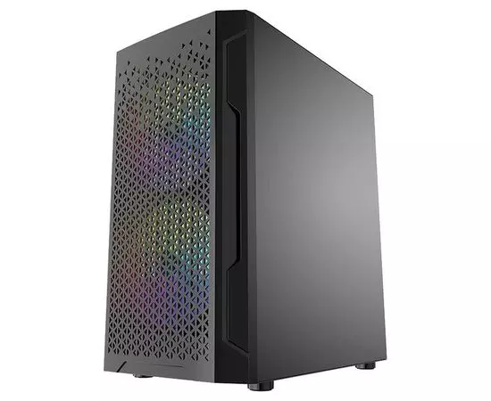 Корпус Powercase Mistral Micro Z3B Mesh LED Black, без БП (CMIMZB-L3), фото 3