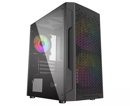 Корпус Powercase Mistral Micro Z3B Mesh LED Black, без БП (CMIMZB-L3)