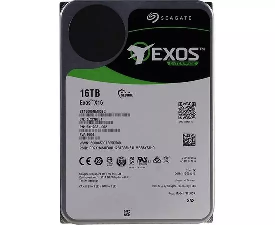 Жесткий диск Seagate SAS 16TB Exos X16 (ST16000NM002G), фото 2