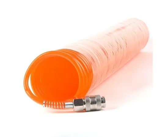 Воздушный спиральный шланг с фитингами рапид 10м, 6х8 мм, 15 бар, оранжевый, Patriot SPE (830902000), фото 3