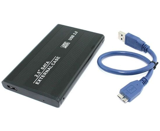 Карман для винчестера SATA 2.5" -> USB3.0 (noName, DM-2501) алюминий (57914)