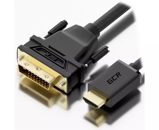 Кабель HDMI (M) - DVI (M) 0.3m (Greenconnect), черный (GCR-HD2DVI1-0.3m)