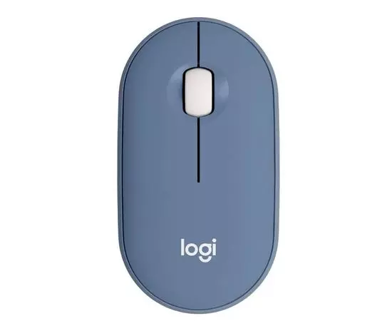 Мышь Logitech M350 Pebble Blue Grey, серо-голубой (910-006655)